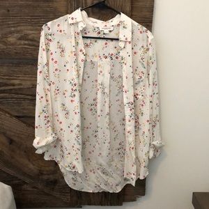 Floral button up